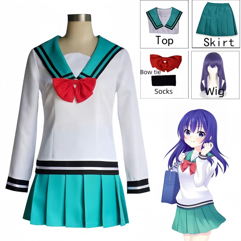 Teruhashi Kokomi Kospy Kos Tsume S Dress Saiki Kusuo no Sai-nan Yumehara Chiyo Uniformen Hauween Kos Tsume S für Frauen