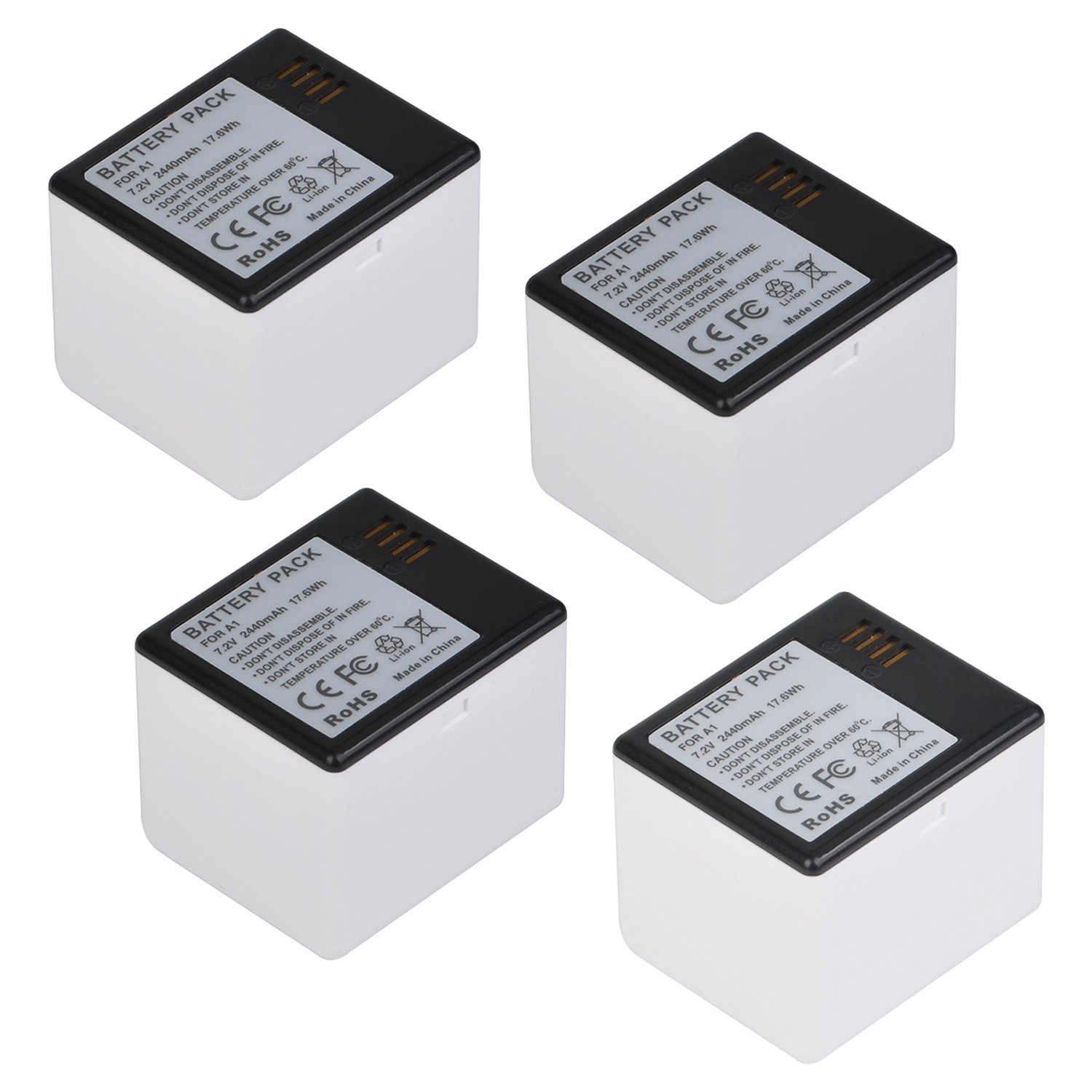 HISEWEN 2440 mAh Arlo Akku A1 batterie pour Arlo Pro/ Pro 2 caméras + 2 canaux chargeur double LED rapide pour batterie Arlo Pro/Pro2