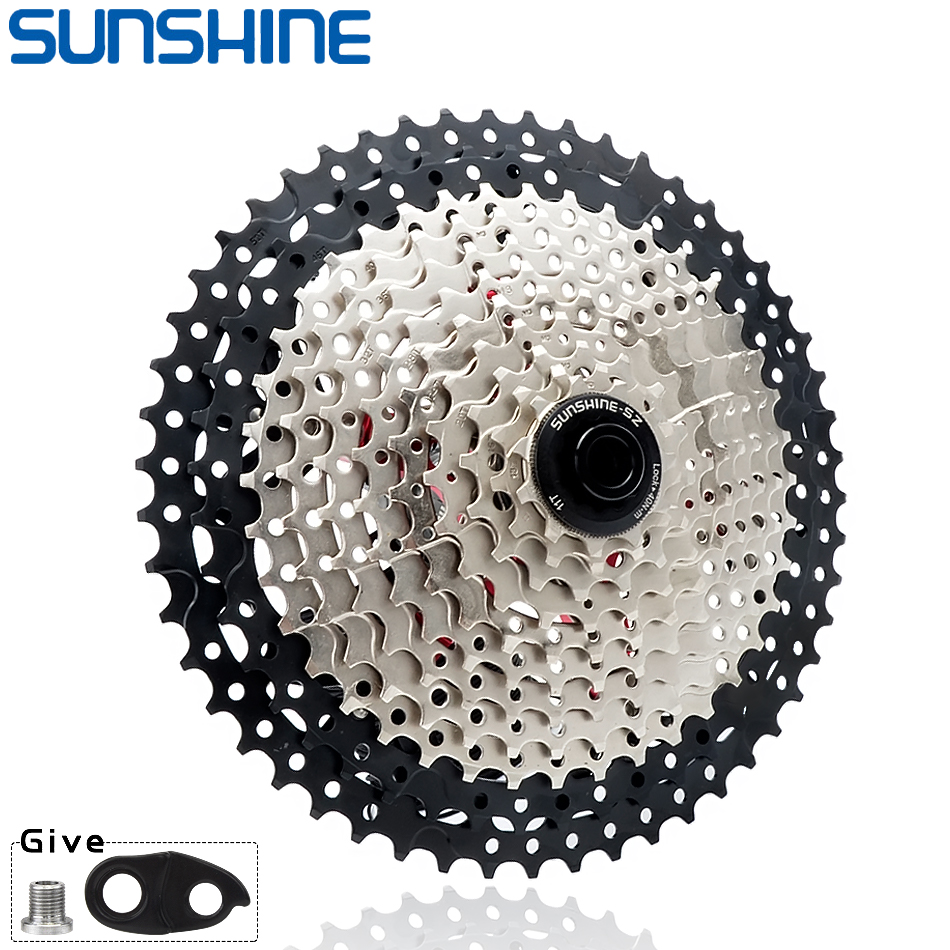 SUNSHINE Fiets Cassette 8/9/10/11/12Speed Vrijloop 32/36 T/40 T/42 T/46 T/50 T/52 T Tandwiel HG Structuur Vliegwiel Voor SHIMANO/SRAM