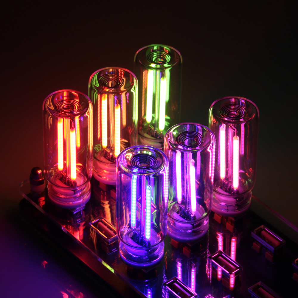 Luz Nocturna LED Táctil con Regulación de Intensidad, Bombilla de Filamento de Vidrio USB de 5V, Bombilla Edison Retro, Decoración para Automóvil, Iluminación Incandescente para Protección Ocular