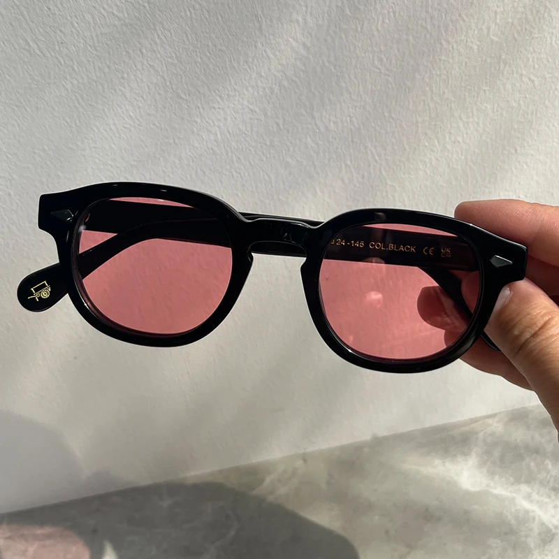 Lunettes de soleil de haute qualité pour homme Johnny Depp Lemtosh, lunettes de soleil polarisées pour femme, marque de luxe, monture en acétate vintage