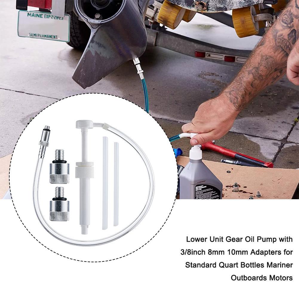 Lower Unit The Gear Oil Pump For The Cylinder Block Is Applicable Fits Standard Quart Bottles Gear Lube Pump With Hand Adap