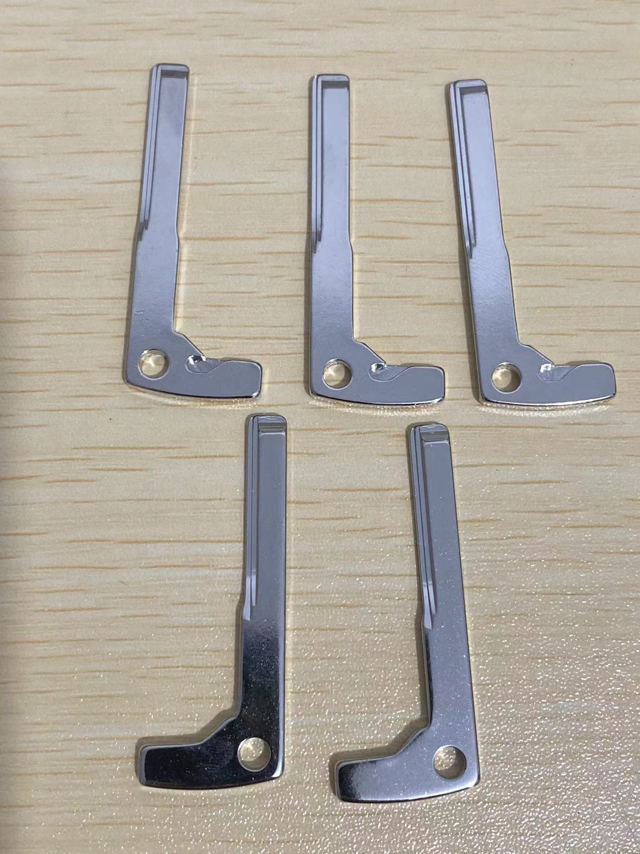 Keychannel 10 pièces Lame de clé de voiture d'urgence HU64, lame vierge pour clé intelligente, pour Mercedes-Benz Classe C B E W203 W211 W204, lame de remplacement pour télécommande