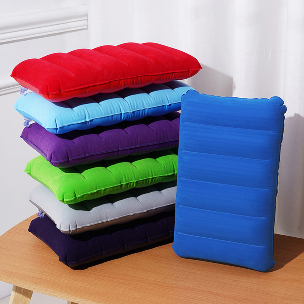 1Pc Opblaasbare Kussen Draagbare Opblaasbare Kussen Outdoor Reizen Volwassen Opvouwbare Dutje Kussen Taille Rugleuning Kussen Kussen