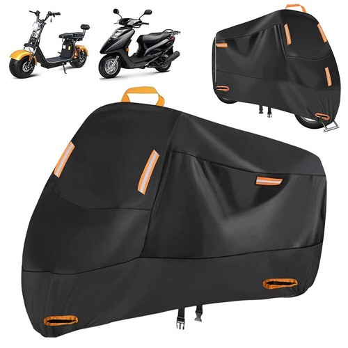 Funda Protectora para Motocicleta 210D Resistente al Desgaste, Impermeable, Protección UV, Contra Polvo y Viento, Cobertura Total, para Estacionamiento al Aire Libre y Almacenamiento Diario