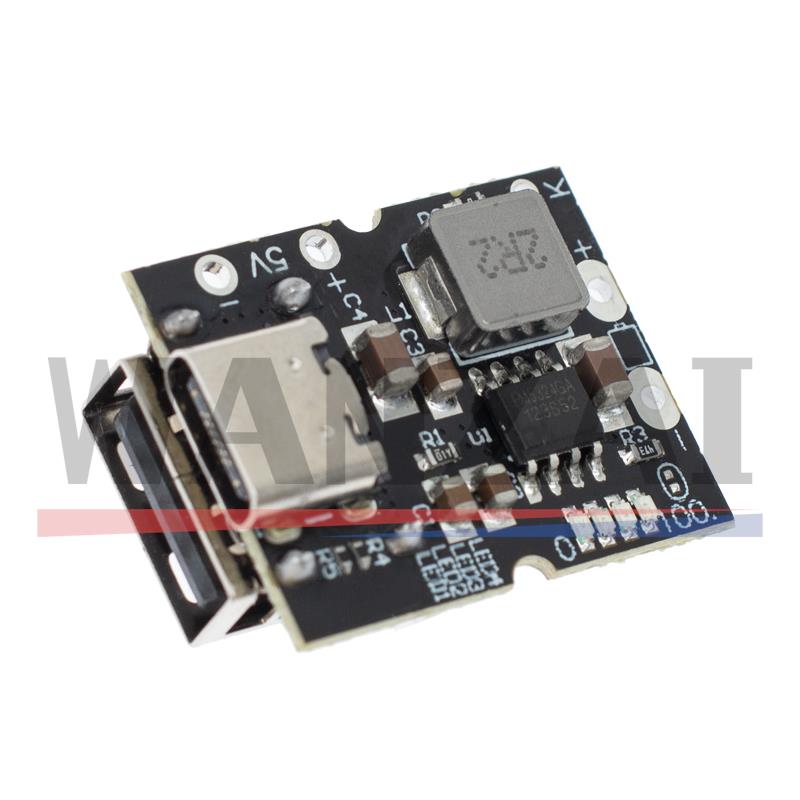 Typ-C USB 5V 2A Boost Converter Step-Up Power Modul Lithium-Batterie Lade Schutz Bord LED display USB Für DIY Ladegerät