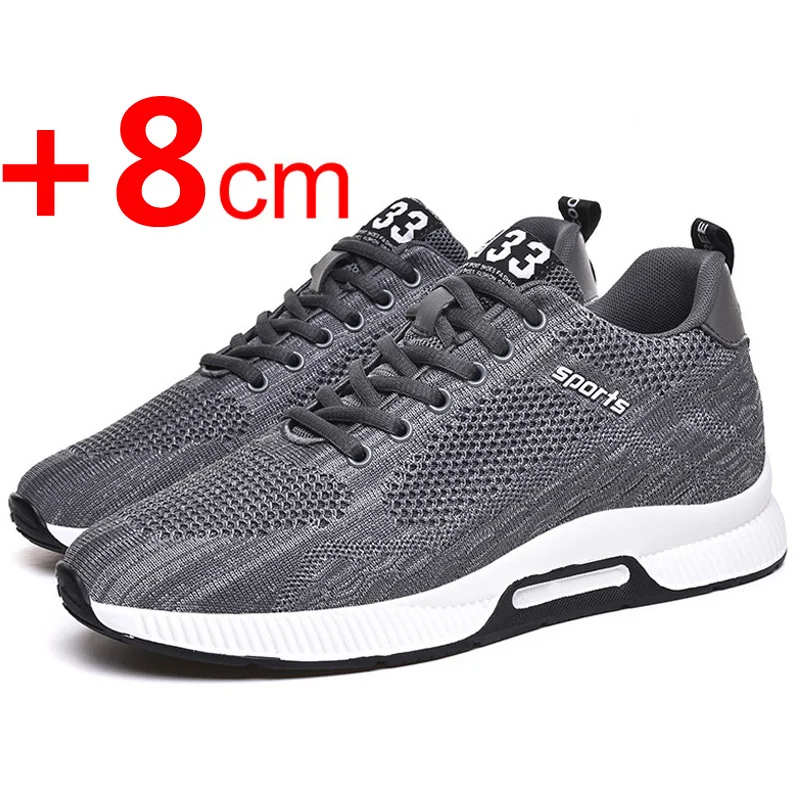 Heren Verhogende Inlegzolen 6CM Sport Casual Schoenen 48 Heren Sneakers Verhogende Schoenen Verborgen Hakken Ademend Verhogende Schoenen