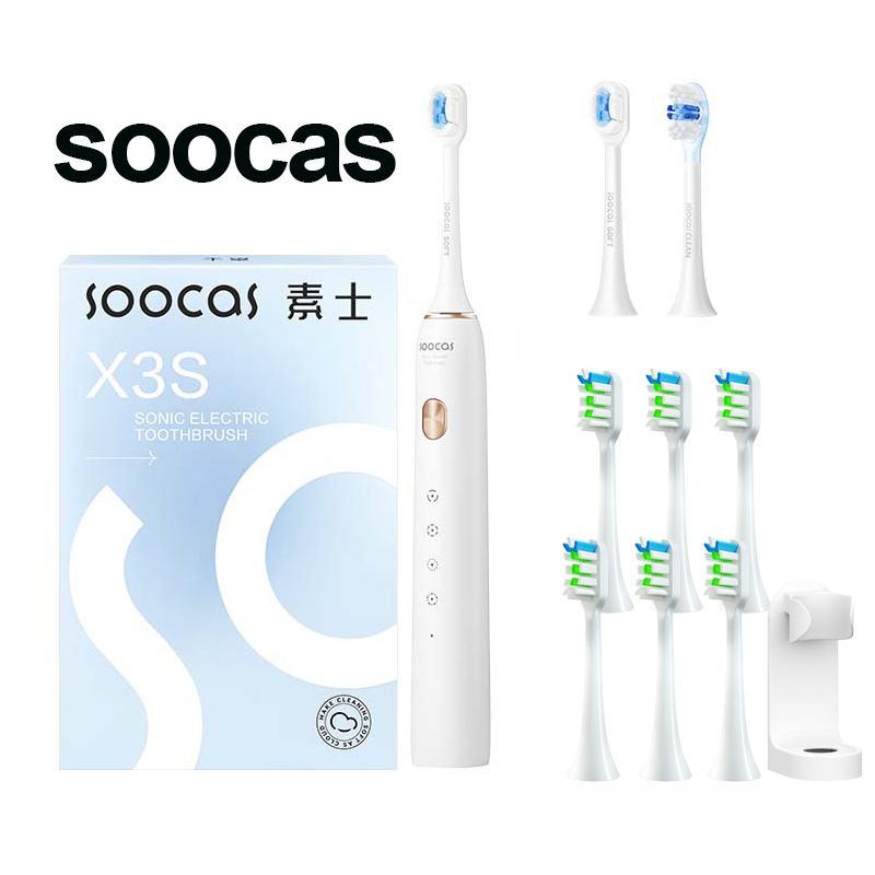 SOOCAS X3S Ultrasonic Electric Toothbrush IPX7 Waterproof Adult X3U Upgrade Smart Sonic Tooth Brush Upgraded USB Fast Chargeable