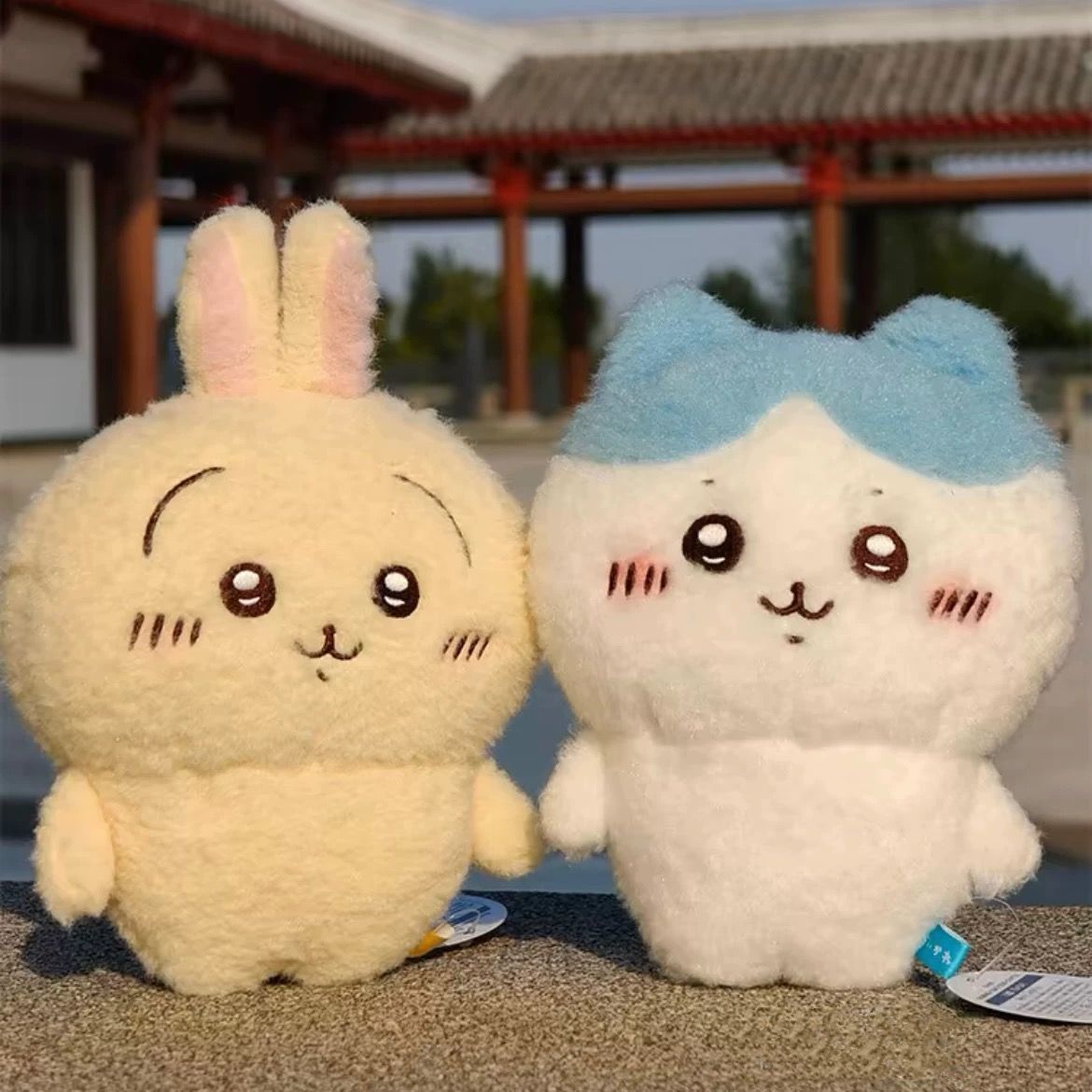 Jiyi Peluche de dessin animé Usagi, Poupée en peluche Hachiware, Série de peluches super mignonnes, Pendentif pour sac, Cadeau d'anniversaire adorable