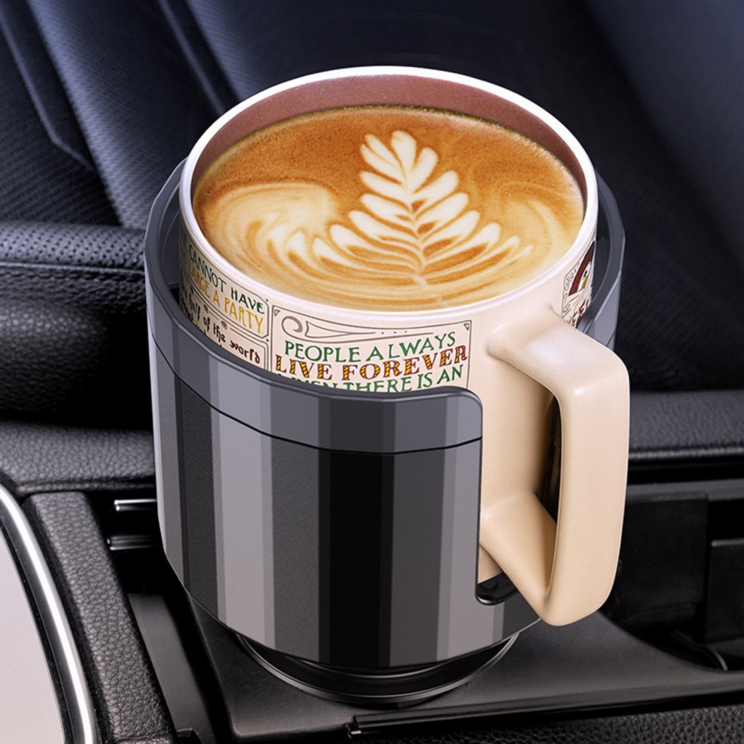 Ulepszony uchwyt samochodowy na kubek z regulowaną podstawą Stabilny automatyczny uchwyt na butelkę Uniwersalny do uchwytu na kubek 6,5 cm-10,5 cm