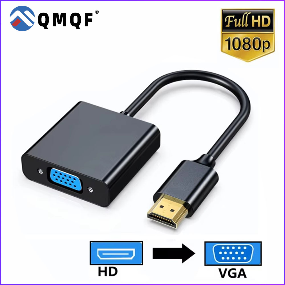 HDMI-compatible to VGA Adapter Cable 1080P HDMI to VGA Cable Digital Analog Converter For PC Laptop TV Box Projector Display