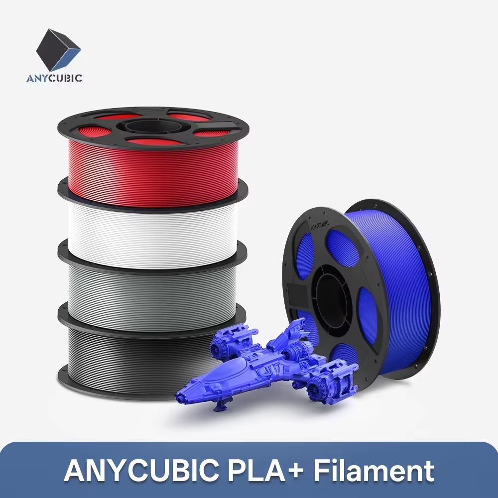 Anycubic PLA + เส้นใยเครื่องพิมพ์3D 1.75มม. 1กก./ม้วนความแม่นยำสูง PLA PLUS 3D วัสดุการพิมพ์พลาสติกยางสิ้นเปลือง