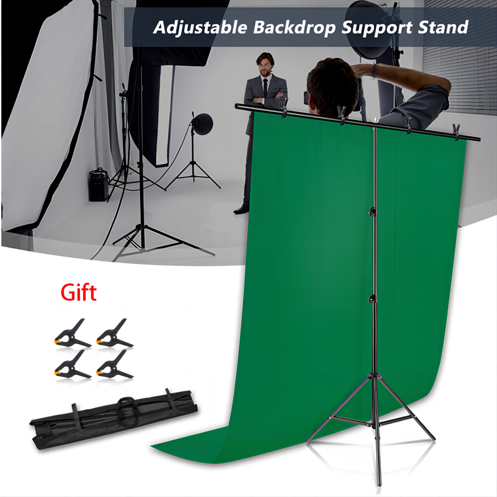 Zestaw stojaków SH w kształcie litery T z tkaniną w tle Video Chroma Key Green Screen Frame Stand For Photography Photo Studio Props
