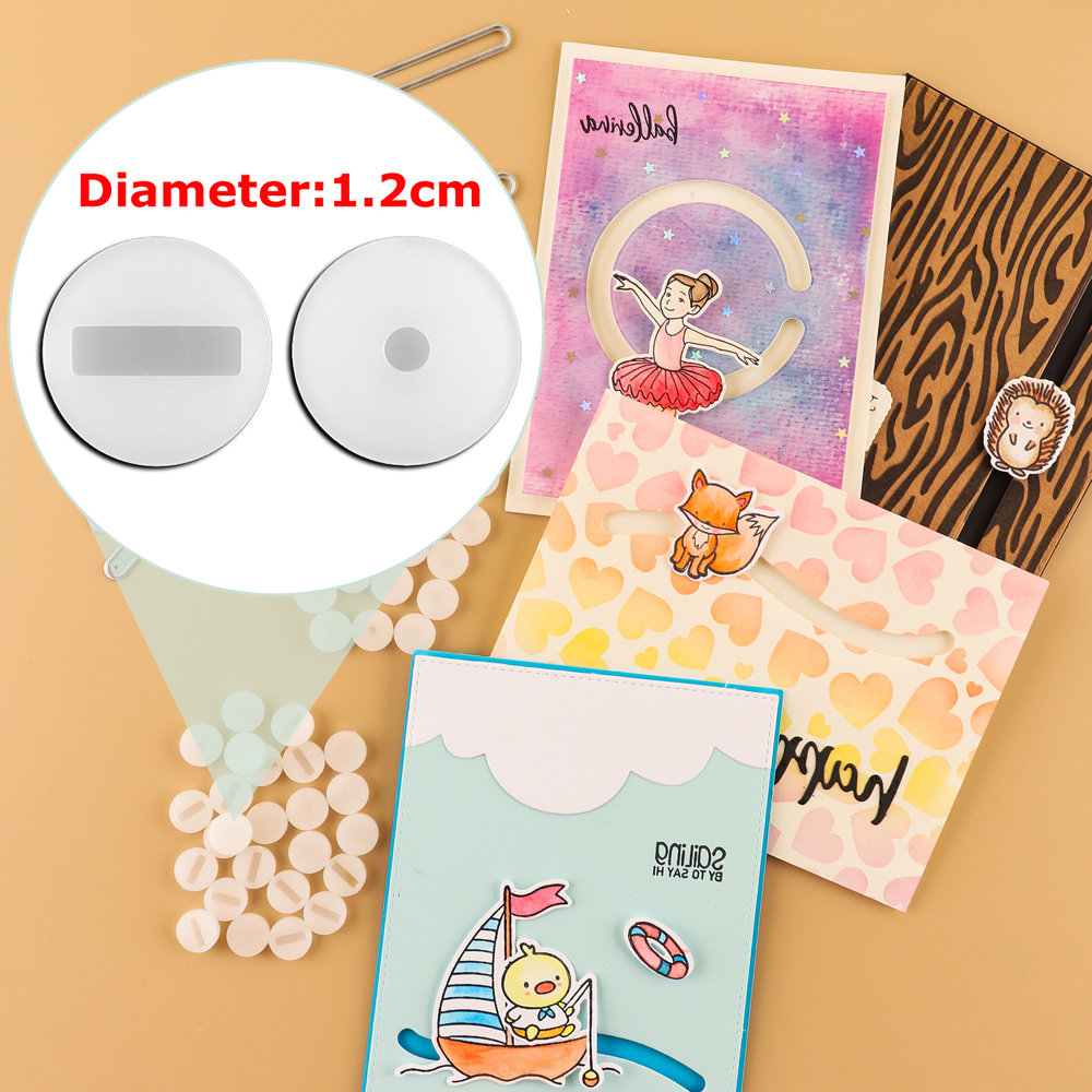 Set Slider trek geser berputar, Strip lembaran perekat untuk menambahkan kedalaman kartu Slider proyek DIY Scrapbooking 2024