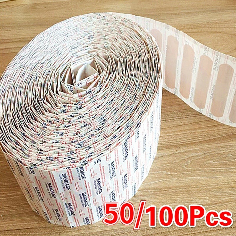 Band-aids à prova dwaterproof água respirável almofada adesivo gesso ferida hemostasia adesivo banda primeiros socorros bandagem gaze médica