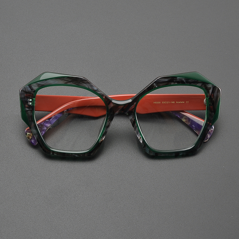 Mode Cat-Eye großen Rahmen literarischen Designer Brillen Rahmen Persönlichkeit Nische Trend mehrfarbige Luxusmarke Rezept Gla