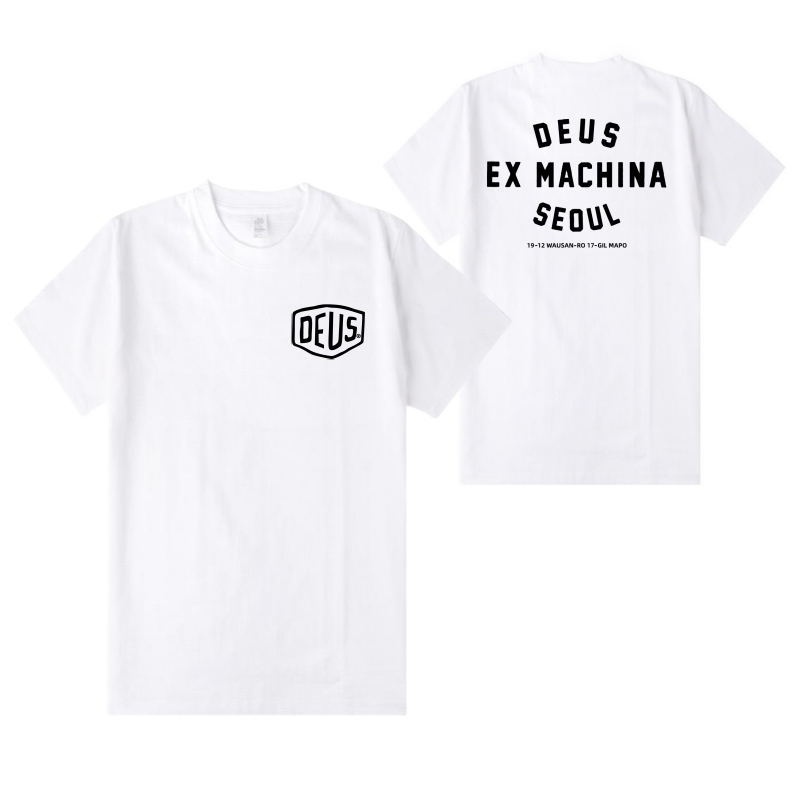 DEUS EX macina per il 2024 Overize Summer Unisex Harajuku camicie in cotone t-shirt Casual DH letter Print o-collo top manica corta