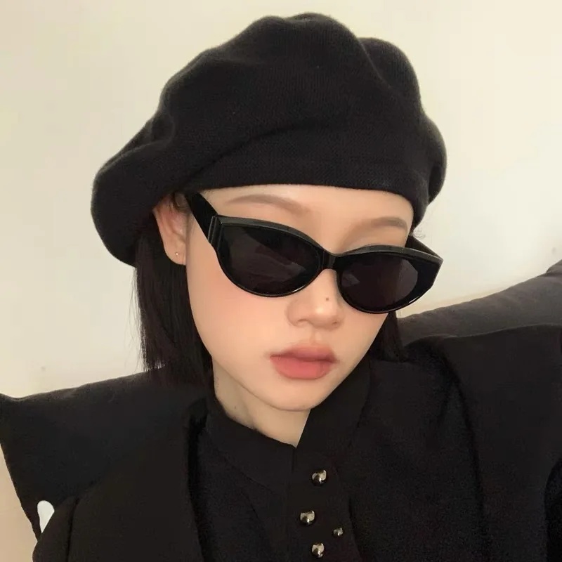 Vintage Cat Eye Sunglasses for Women Elliptic Square Oval Fashion Shades Trendy Female Outdoor Eyewear