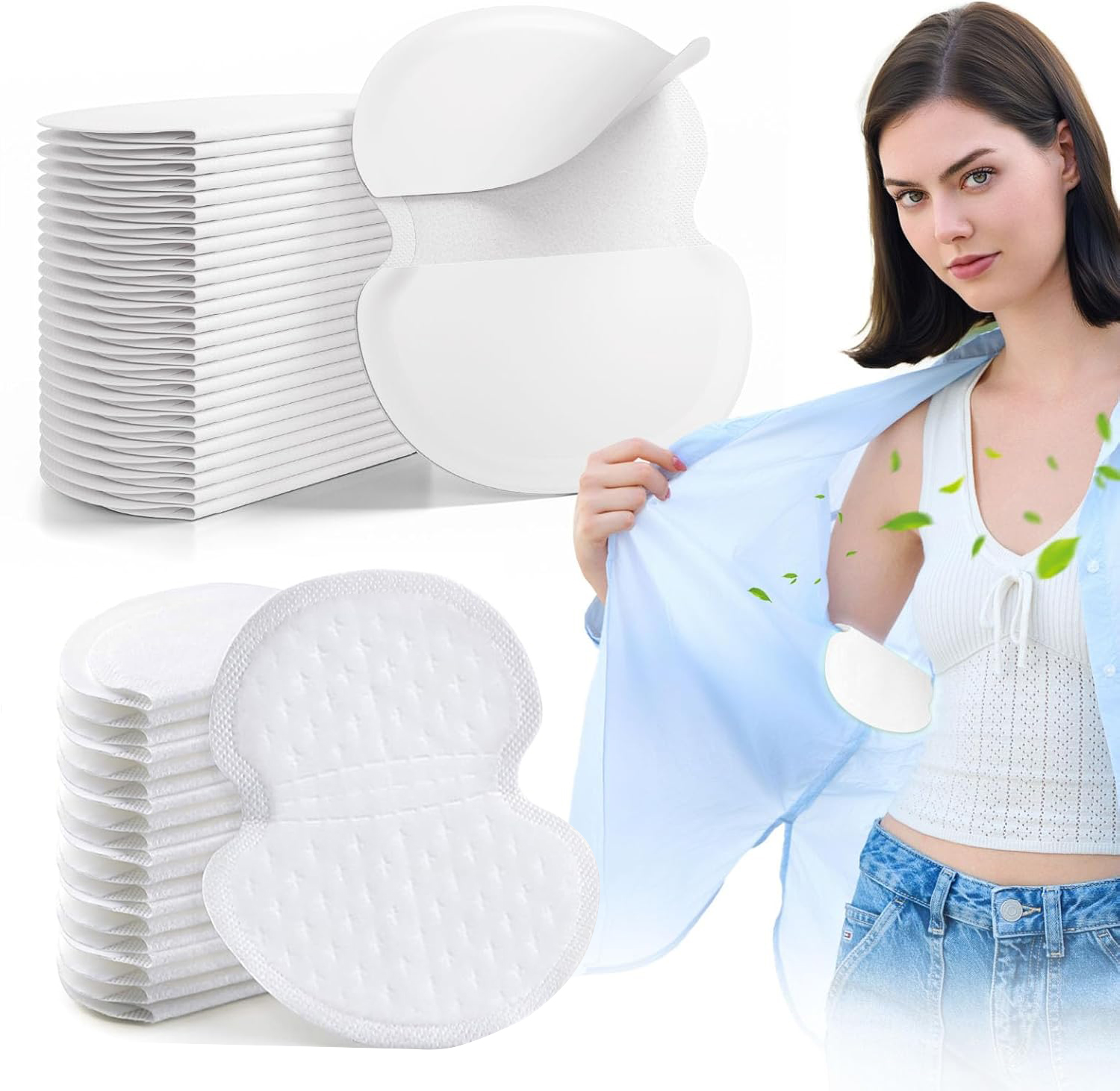 10-80 almofadas de suor nas axilas dos pces para mulheres e homens luta hiperidrose confortável sem sabor não visível adesivo extra descartável