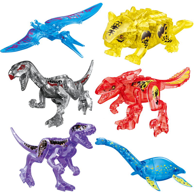Jurajski dinozaur klocki budowlane zabawki Park kompatybilny główne prezenty marki imitacja zwierzęcia Rex Raptor Ankylosaur świąteczne prezenty