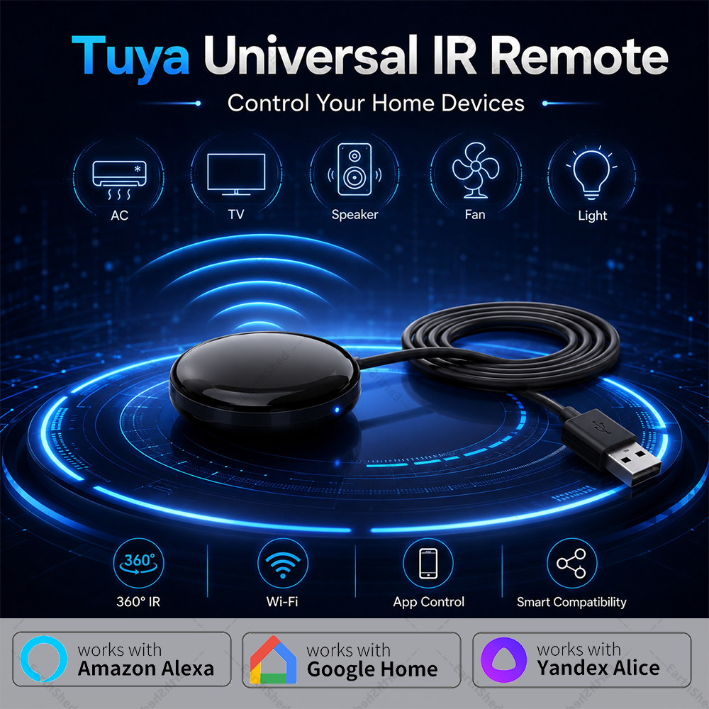 Tuya WiFi IR Remote For Smart Home Automation Remote Control Universal Infrared Device Work with Alexa Google Home Smart Life