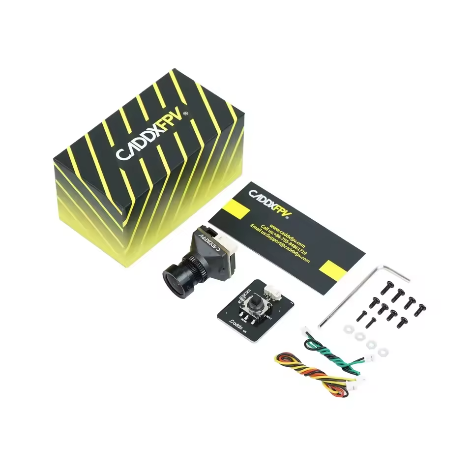 Caméra Caddx Ratel Pro FPV 1500TVL Vision nocturne 16:9/4:3 NTSC/PAL Faible latence HD 125 °   Grand angle pour accessoires de drone DJI FPV