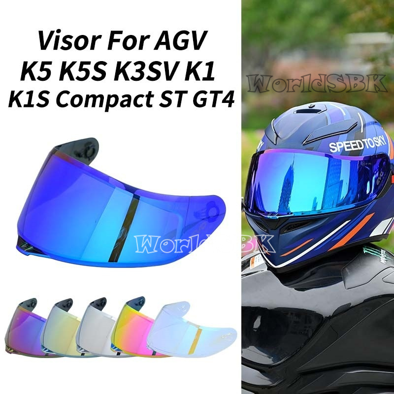 Helm Lens voor AGV K5 K5S K3SV K1 K1S Compact ST Motorhelm Vizier Voorruit Schild Motor Accessoires Bril Casco