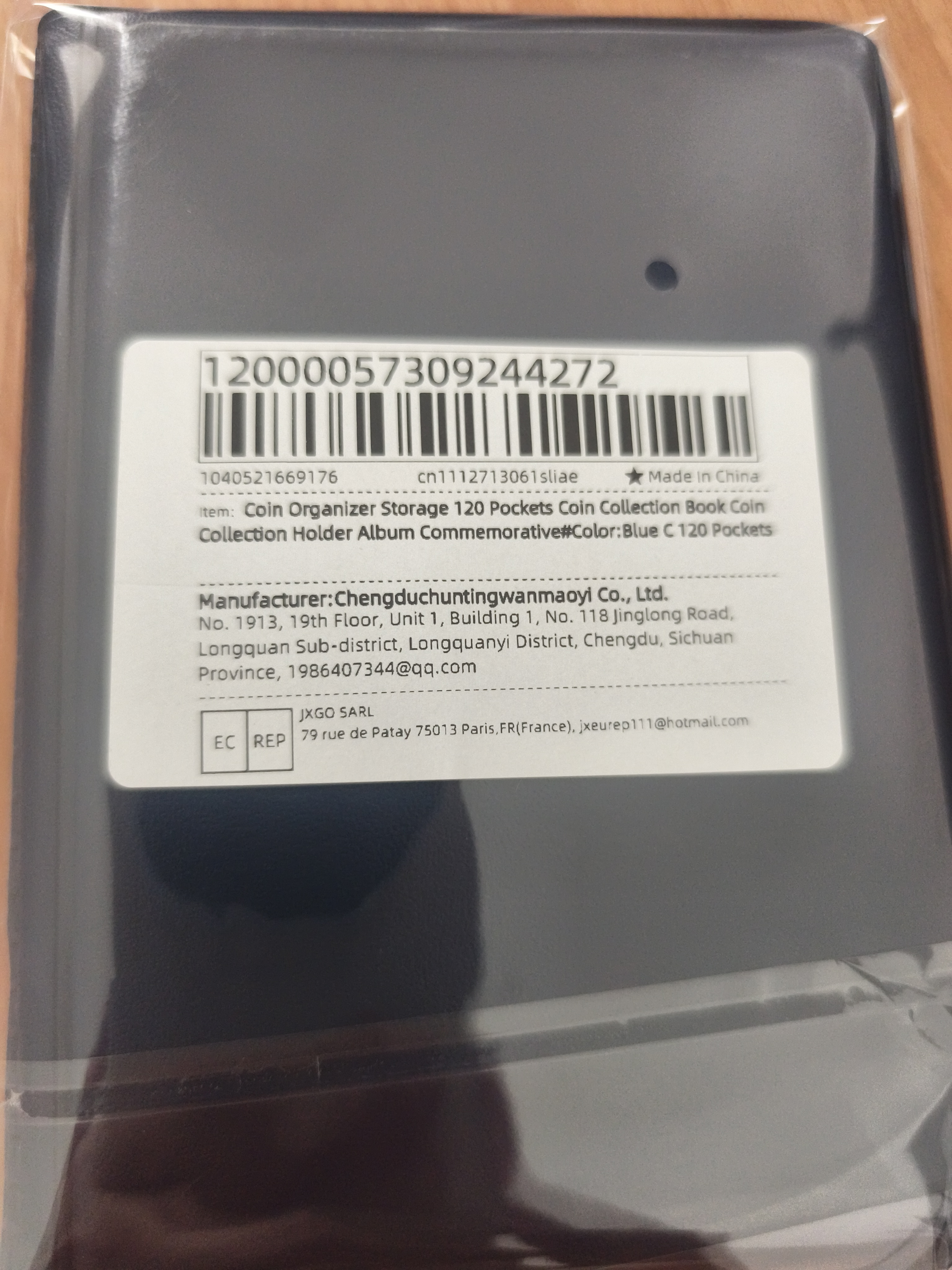 120/60 Taschen Kunstleder-Münzsammelalbum, Geldschein-Organizer mit PVC-Folien, Aufbewahrungstaschen