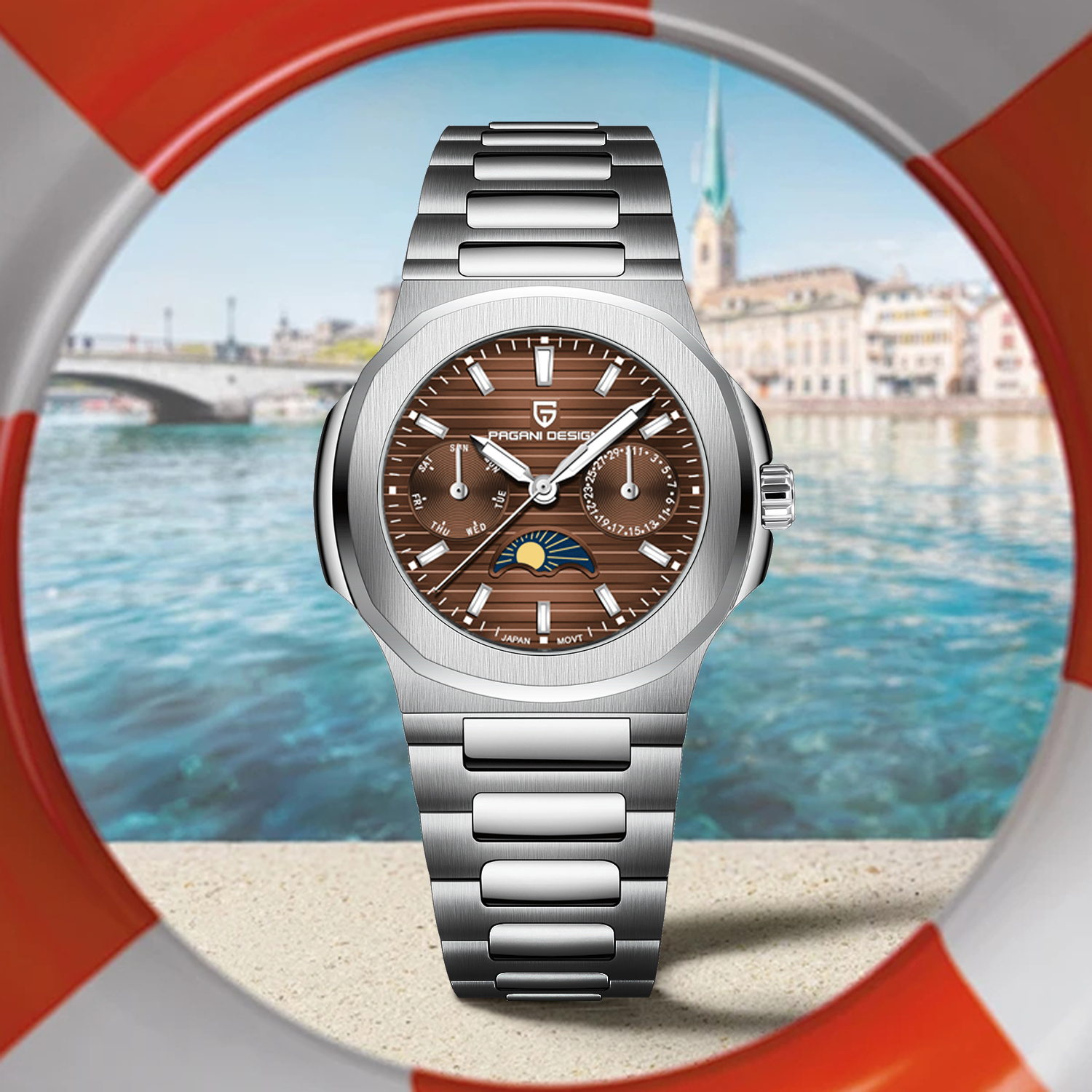 PAGANI DESIGN – montre de luxe pour femmes, montre-bracelet à Quartz, saphir, étanche, cadeau exquis, nouvelle collection 2024