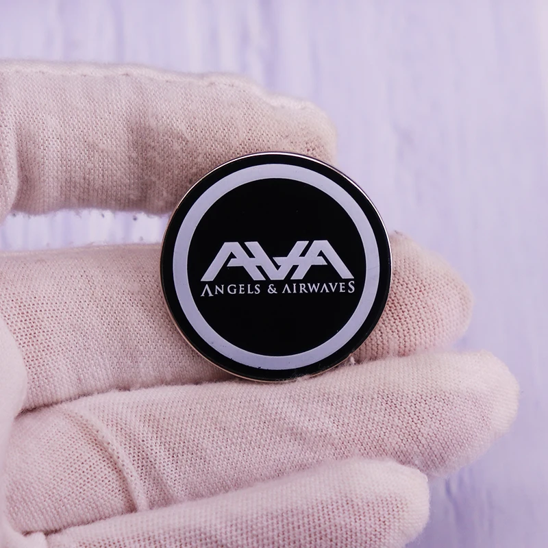 Bros kancing Pin Logo malaikat dan ombak udara