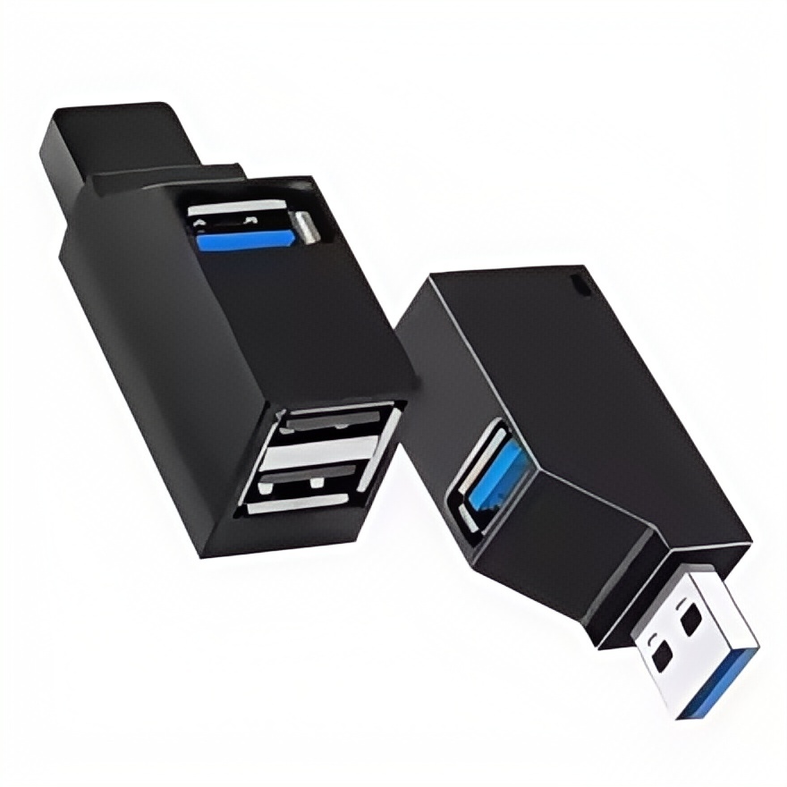 Adapter USB 3.0 z 4 portami - szybki transfer danych 5 Gbps, kompaktowa, przenośna konstrukcja do laptopa, komputera PC, Mac