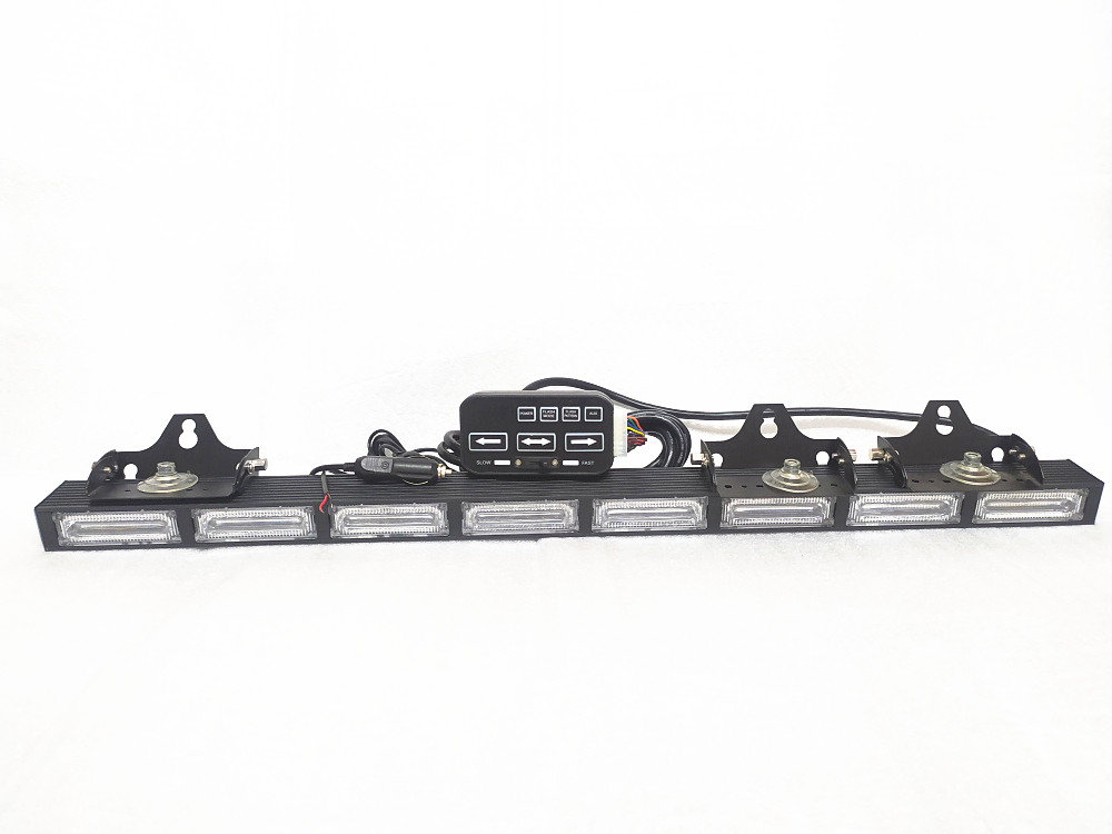 86cm 144W Led Car Strobe warning bar light,48Leds,Emergency Car Warning light,Car traffic adviser light with controller,brackets