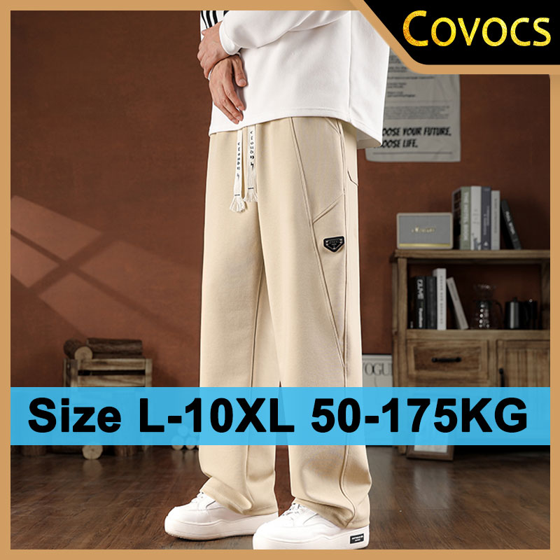 Plus Size 7XL 8XL 10XL Herenbroek Casual Lange Joggers Gym Sport Jersey Joggingbroek Wandelen Reisbroek Ademende Mannelijke Kleding