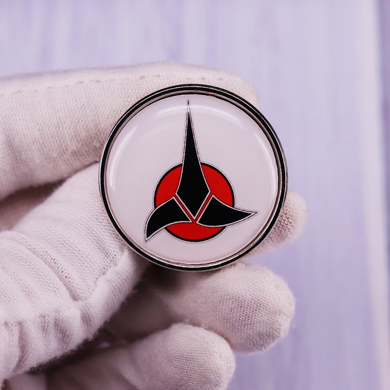 Spilla con Logo impero saudita Star-Trek distintivo per spettacoli Tv Sci Fi