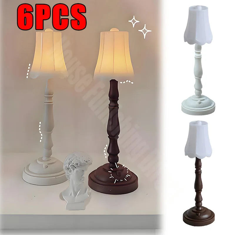 Retro lampka nocna dormitorium sypialnia nocna ochrona oczu mała lampa stołowa europejska Mini kreatywna lampa ozdoby do gabinetu