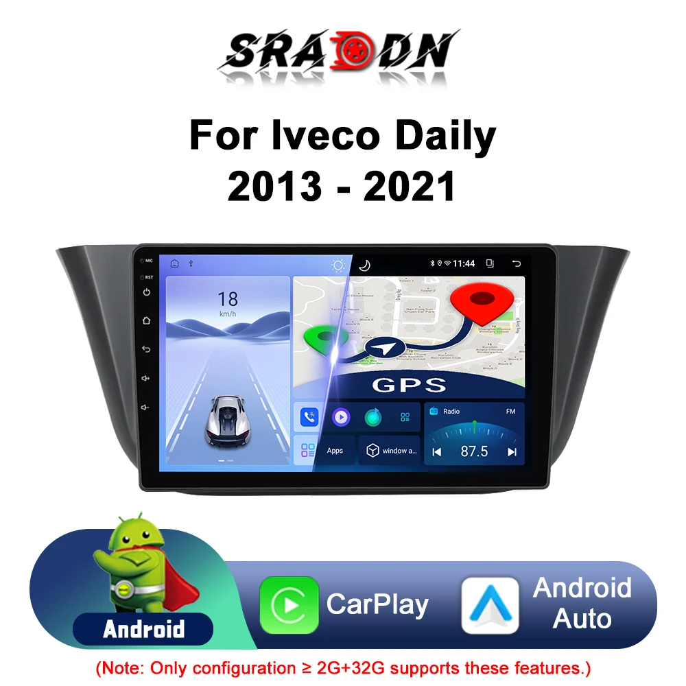 Для Iveco Daily 2013 2014 2015 2016 2017 2018 2019 2020 2021 Автомобильное радио Android Интеллектуальный автомобильный мультимедийный видеоплеер GPS-навигация Carplay Сенсорный экран Авто Стерео