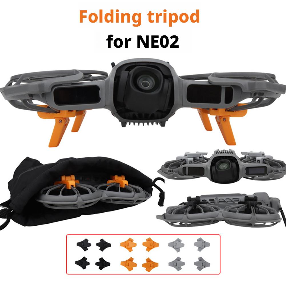 Para dji neo 2 drone trem de pouso dobrável e lente conjunto de filme anti-risco altura crescente extensão da perna acessórios drone