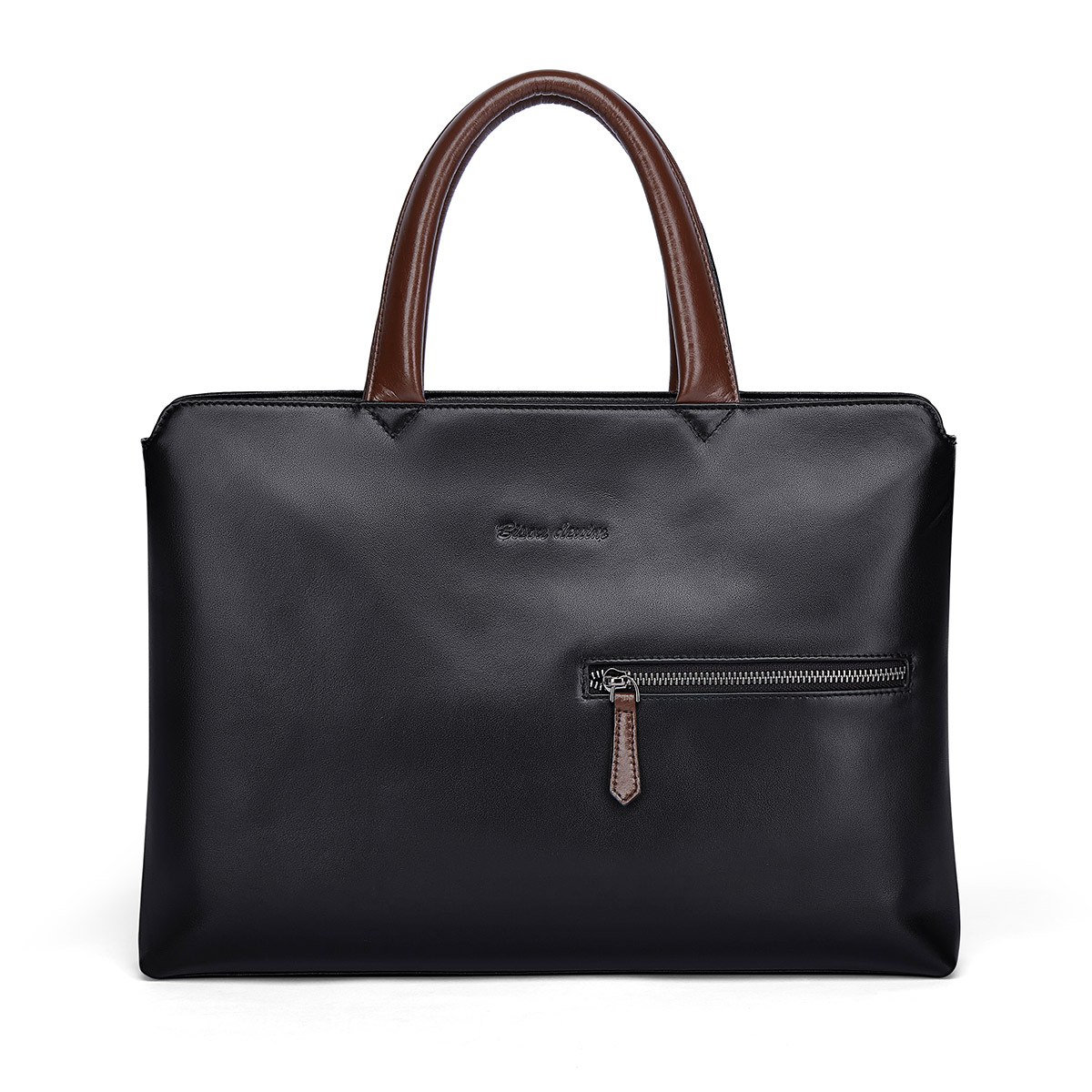 Bison Denim 100% Echt leder Rindsleder Männer Aktentasche Luxusmarke Business-Tasche Laptop Handtasche Mode Schulter Umhängetasche