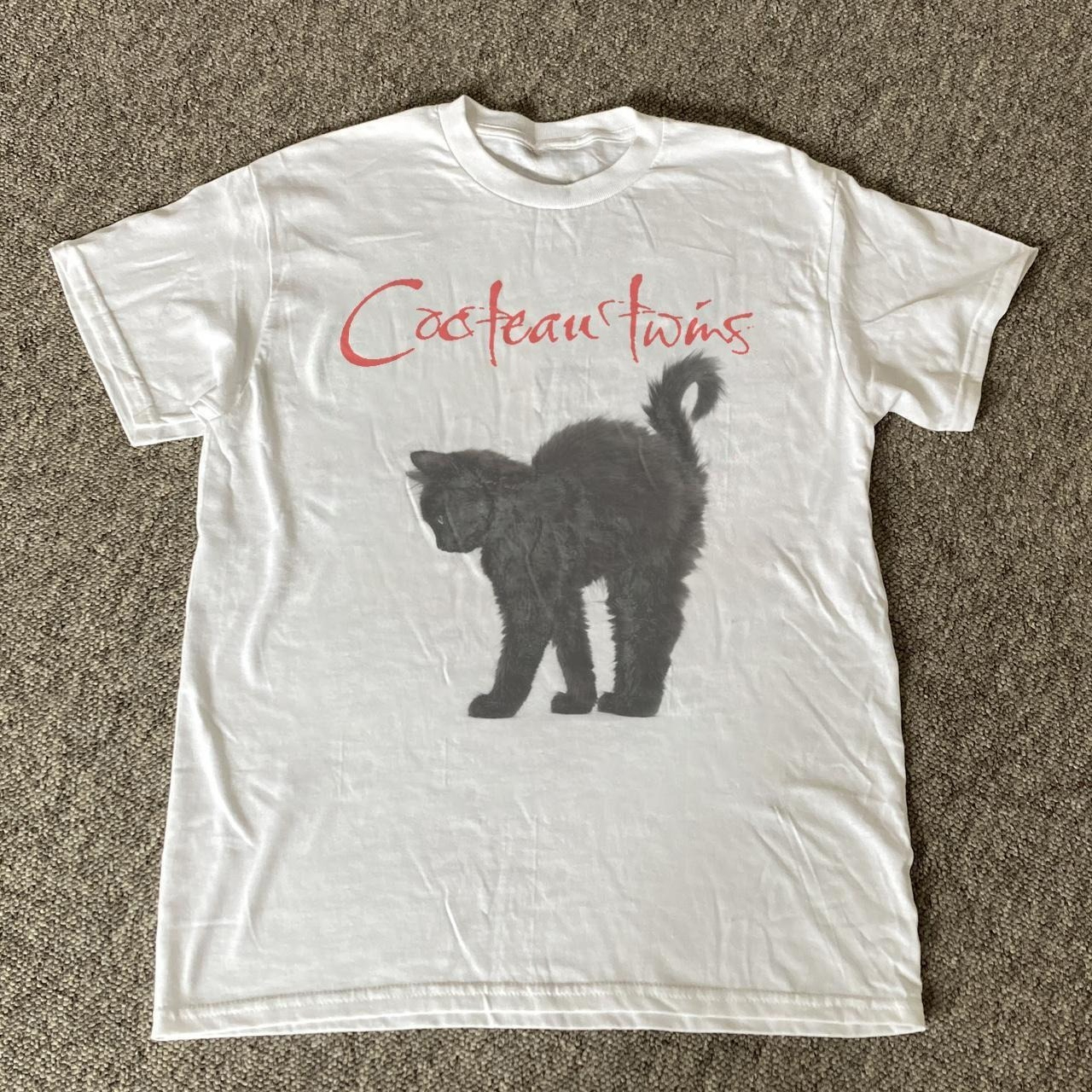 Maglietta Cocteau Twins Maglietta Cocteau Twins Band bianca unisex da uomo e da donna, maglietta estiva in cotone a maniche corte con scollo rotondo