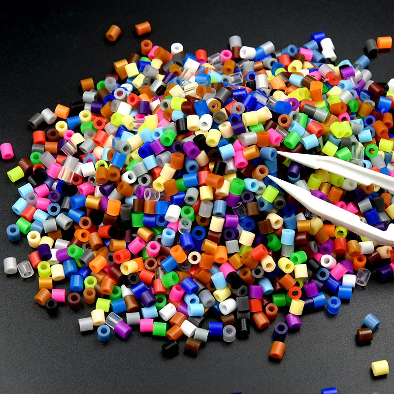 ใหม่สี 5MM 500PCs Pixel ปริศนาลูกปัดเหล็กสําหรับเด็ก Perler Hama ลูกปัด DIY คุณภาพสูง Handmade ของขวัญของเล่นฟิวส์ลูกปัด