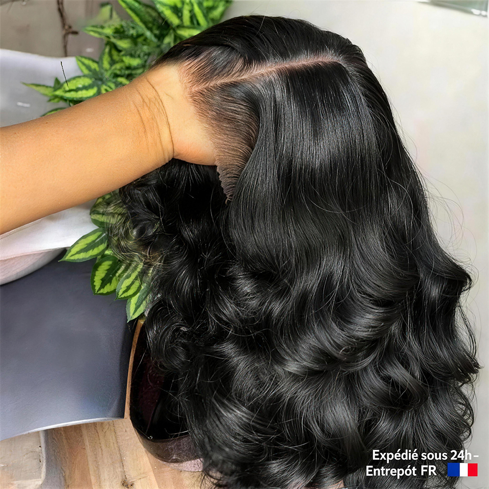 Peluca corta tipo bob con ondas suaves, sin pegamento, con frontal de encaje HD 13x4 13x6, 100% cabello humano, lista para usar, peluca de encaje 7x5 pre-arrancada para mujeres negras, se envía desde el almacén de Francia.
