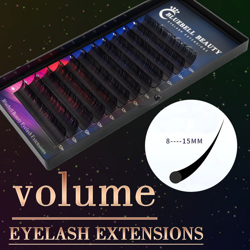 Bluebell Beauty 8-15mm Matte Volume Eyelashes Extensions Individual Lashes Fluffy False Eyelashes for Eye Beauty