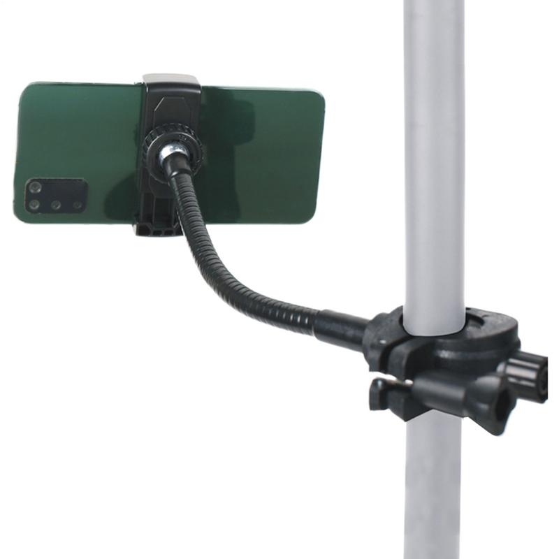 Mic Stand Phone Holder Adjustable Phone Mic Stand Holders Adjustable Mount With Long Gooseneck Arm Flexible For Drum Music Club