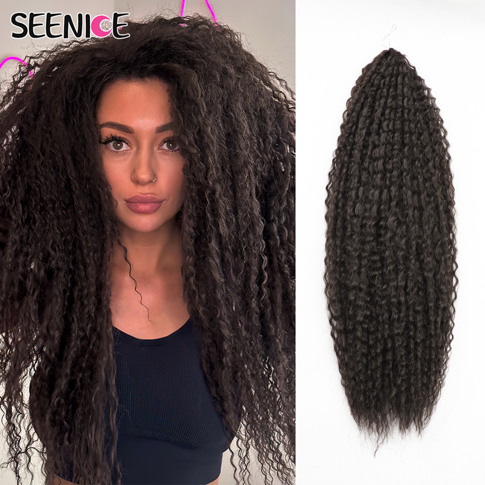 Tranças brasileiras de crochê sintético cabelo afro cachos trança extensões de cabelo para mulheres africano trançado kinky cabelo encaracolado ombrepink