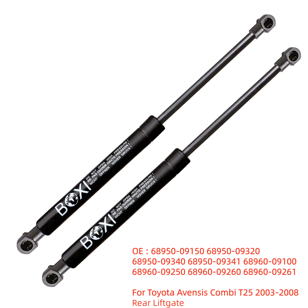 BOXI 2Pcs Tailgate Gas Spring Shock Lift Strut Support 6896009100 6895009320 For Toyota Avensis Combi T25 2003-2008 Lift Struts