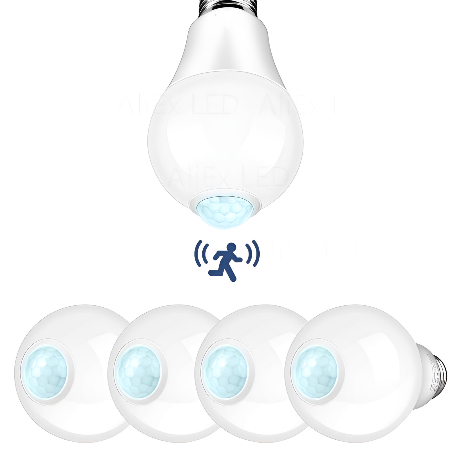 10/12/15/18/20 ワット E27LED モーションセンサー電球 LED ランプ PIR センサーライト自動オン/オフナイトライト家庭用駐車場照明 AC85V-265V