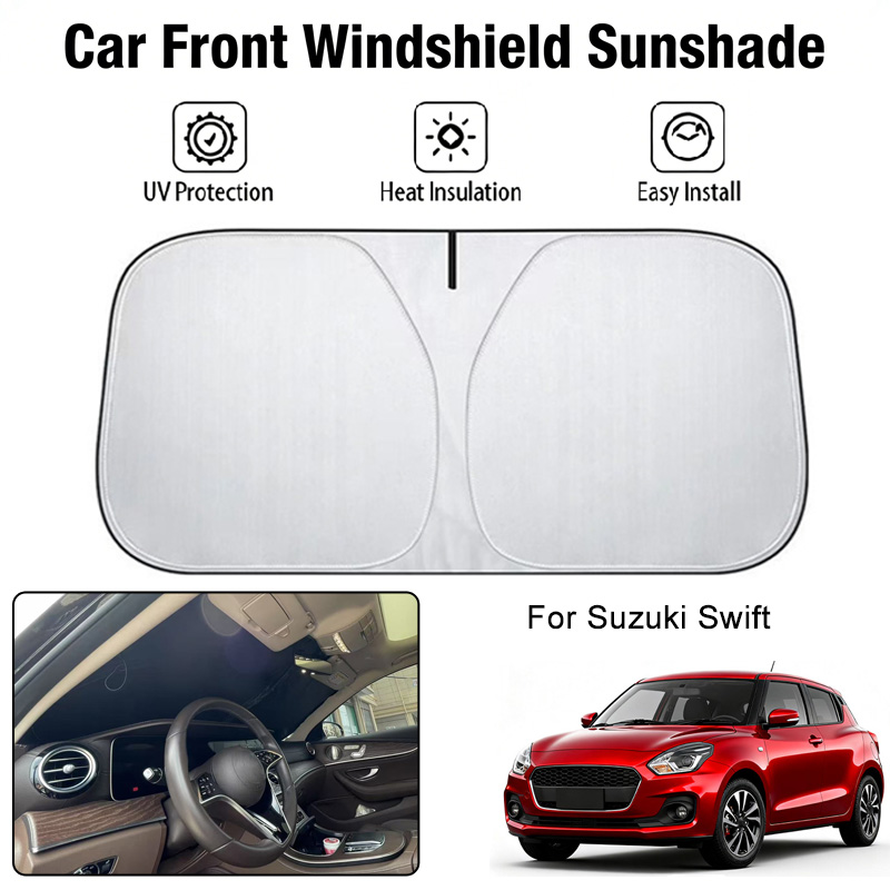 Parasol para parabrisas delantero de coche, cubierta para Suzuki Swift, bloqueador UV, aislamiento térmico, accesorios de protección solar para el interior del coche