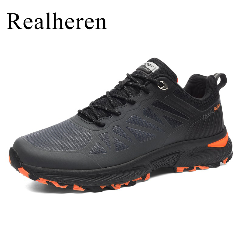 Mężczyźni Wodoodporne buty do biegania w terenie Trampki Sportowe buty do biegania Buty sportowe Outdoor Walking Athletic Plus Big Size 54 53 52