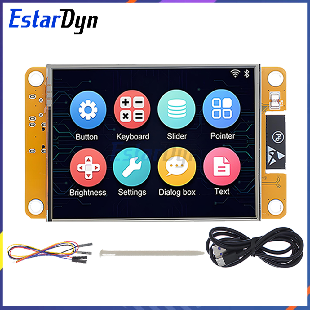ESP32 Ontwikkelbord met 2,8 inch TFT LCD touchscreen, WiFi BLE Dual Core met displaykast voor IoT Smart Home projecten