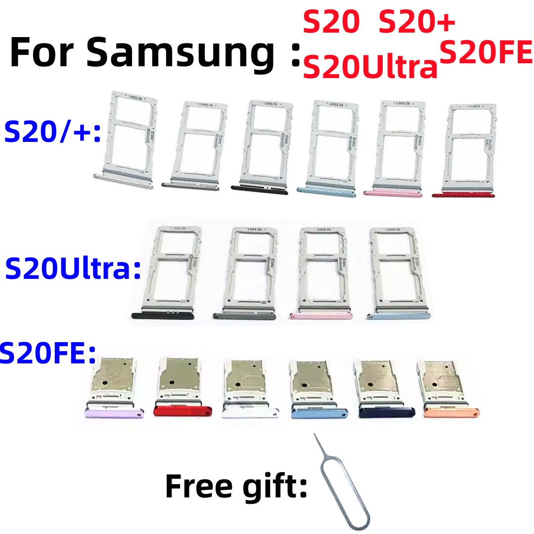 Лоток для SIM-карты SD-карты, слот для чипа, держатель ящика для Samsung Galaxy S20 S20Plus/+ S20FE S20Ultra SM-G9860 G980F g9880 G781, лоток для карт